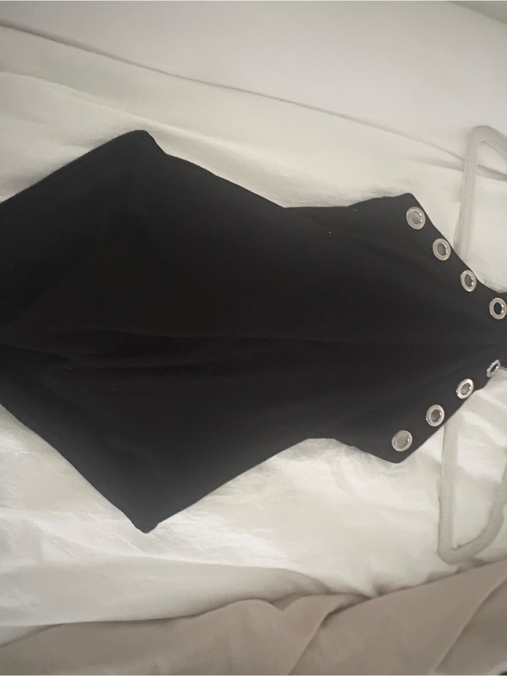 Fashion Nova Black Grommet Detail Camisole